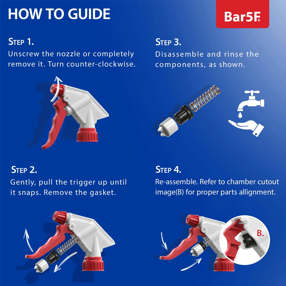 Bar5F spray bottle for field cooking and outdoor barbecues