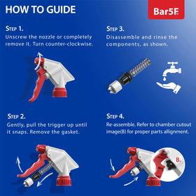 Bar5F spray bottle for field cooking and outdoor barbecues