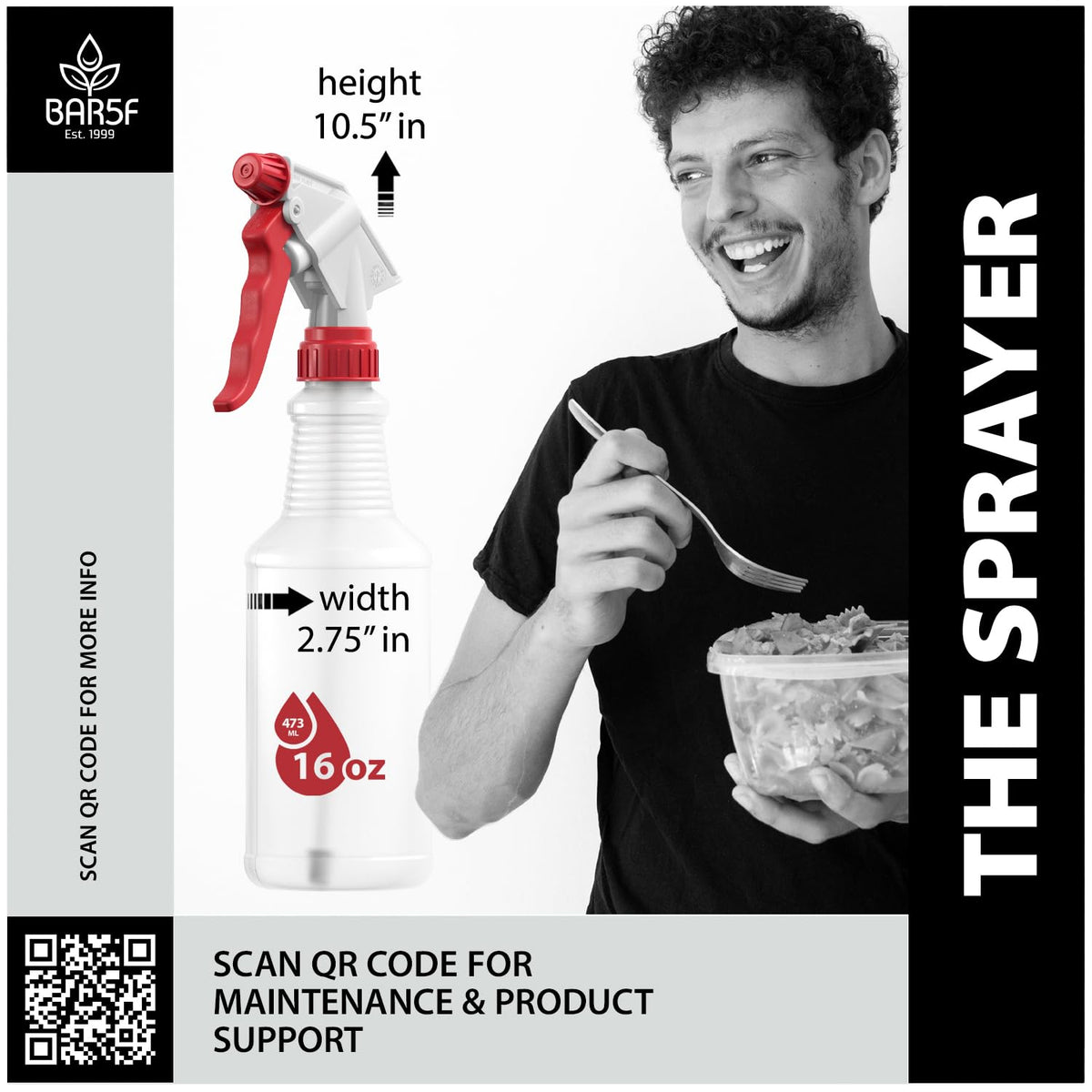 Bar5F spray bottle crafted in USA for reliable performance