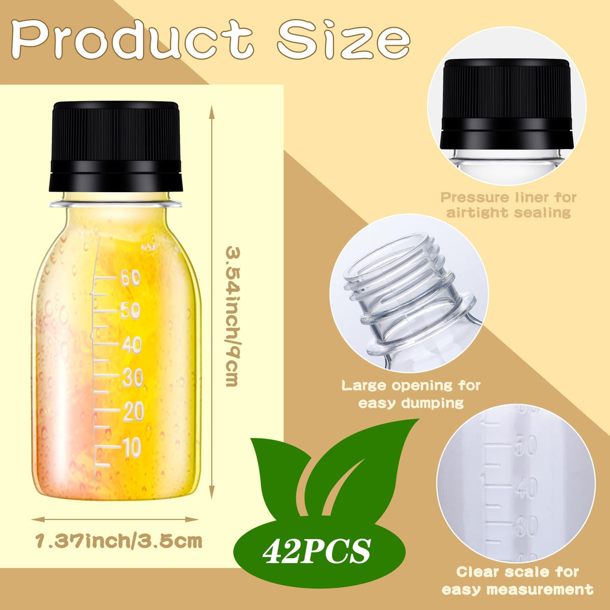 Barafat multi-use bottles store juice, coffee, condiments, or shampoo on the go.