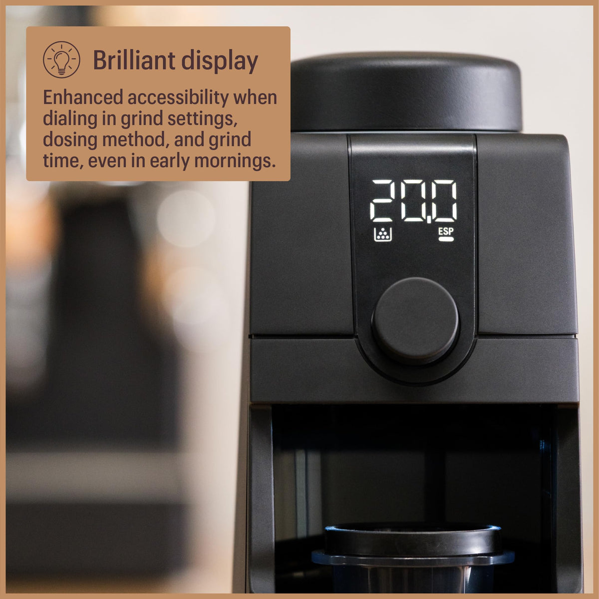 Baratza Encore ESP Pro trusted by pros inspires confident home brewing.