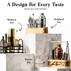 Bare Barrel home bar setup for confident cocktail making.