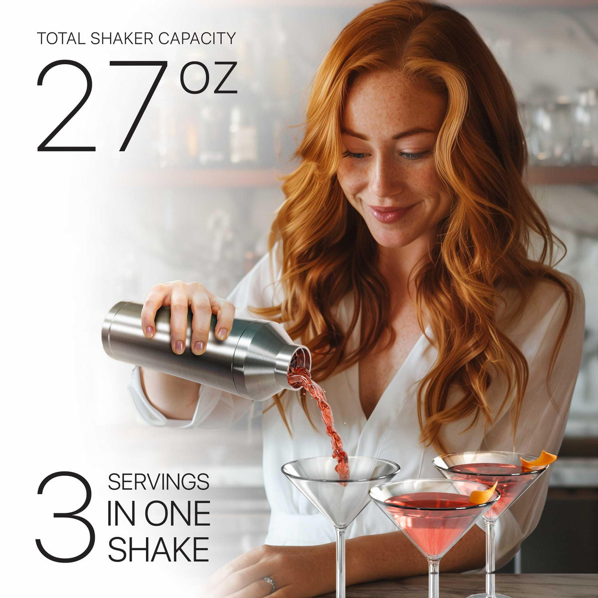 Leak-proof screw-top lid with silicone gasket ensuring secure pour.