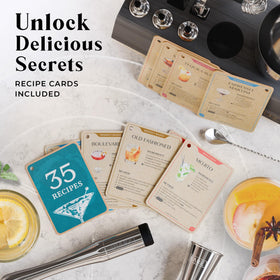 Bare Barrel martini bar tools help craft elegant classics at home.