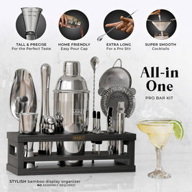 Bare Barrel martini barware set shown for elegant at-home cocktail crafting