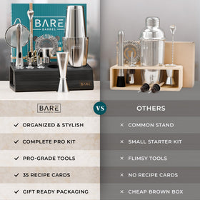 Bare Barrel recipe cards inspire 35 cocktail ideas and flavor explorations.