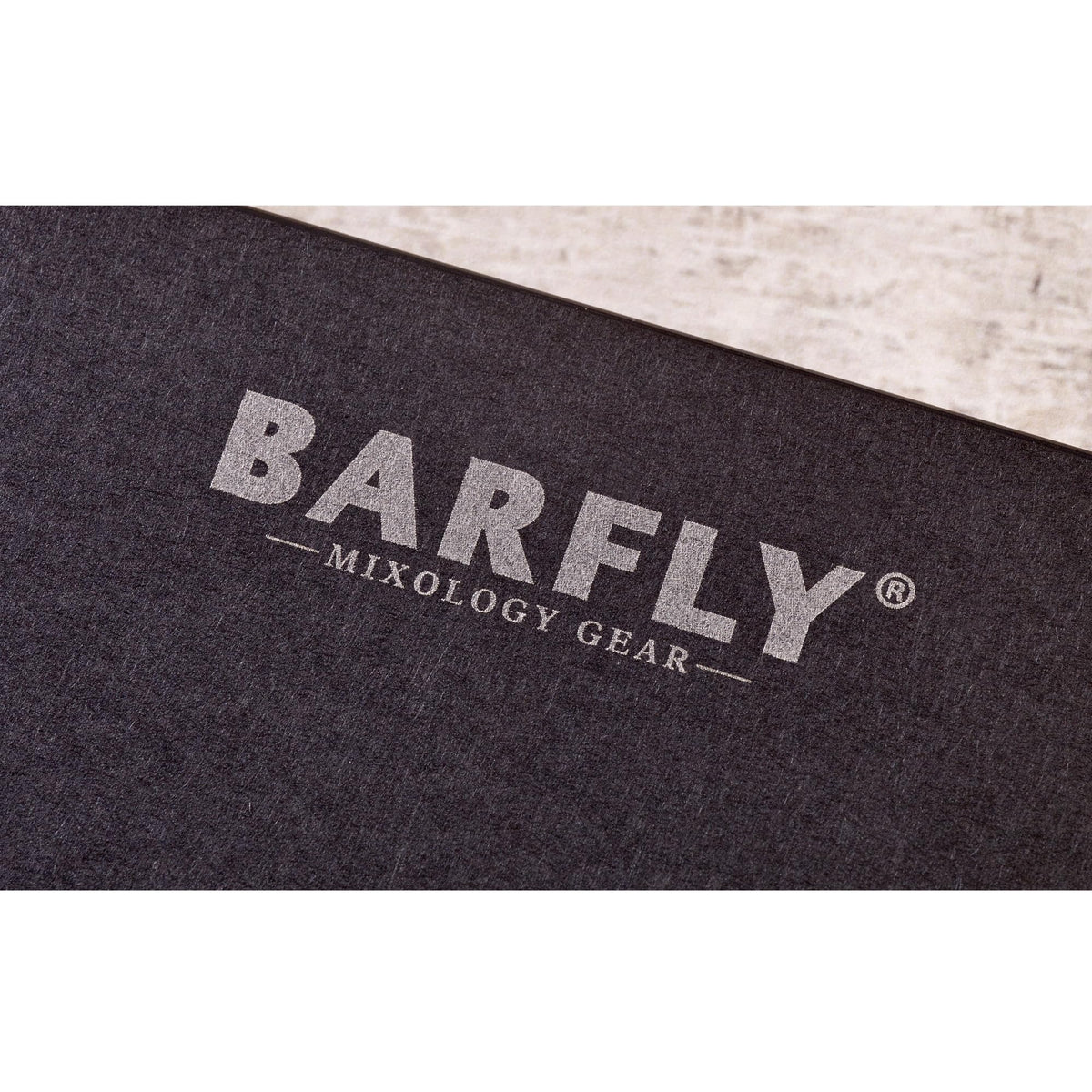 Barfly Bar Board 6x9 built-in thumb hold for easy storage between tasks.