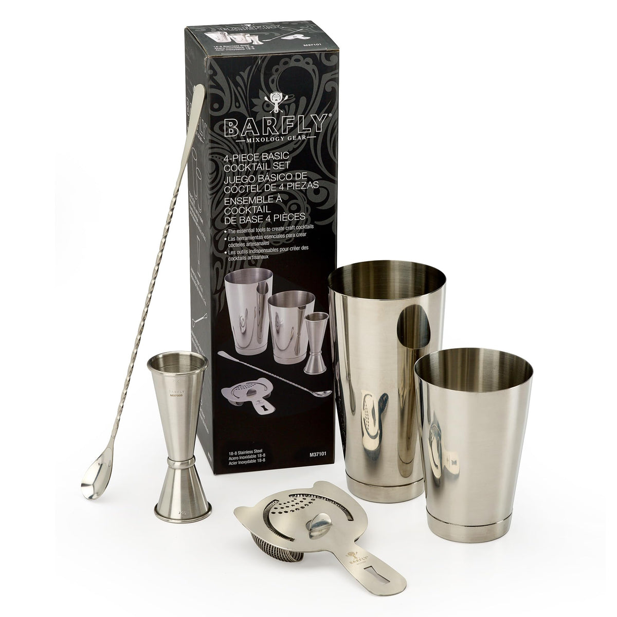Barfly Basics dishwasher-safe design simplifies cleanup after entertaining.