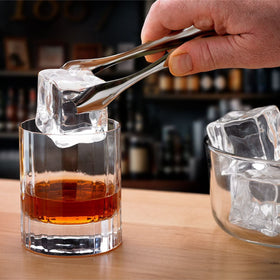 Barfly Ice Tong dishwasher-safe stainless steel for convenient care