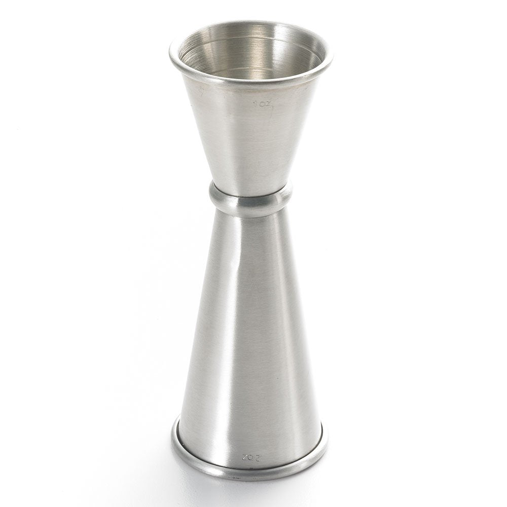 Barfly Japanese Style Jigger featuring external markings for quick measurements.