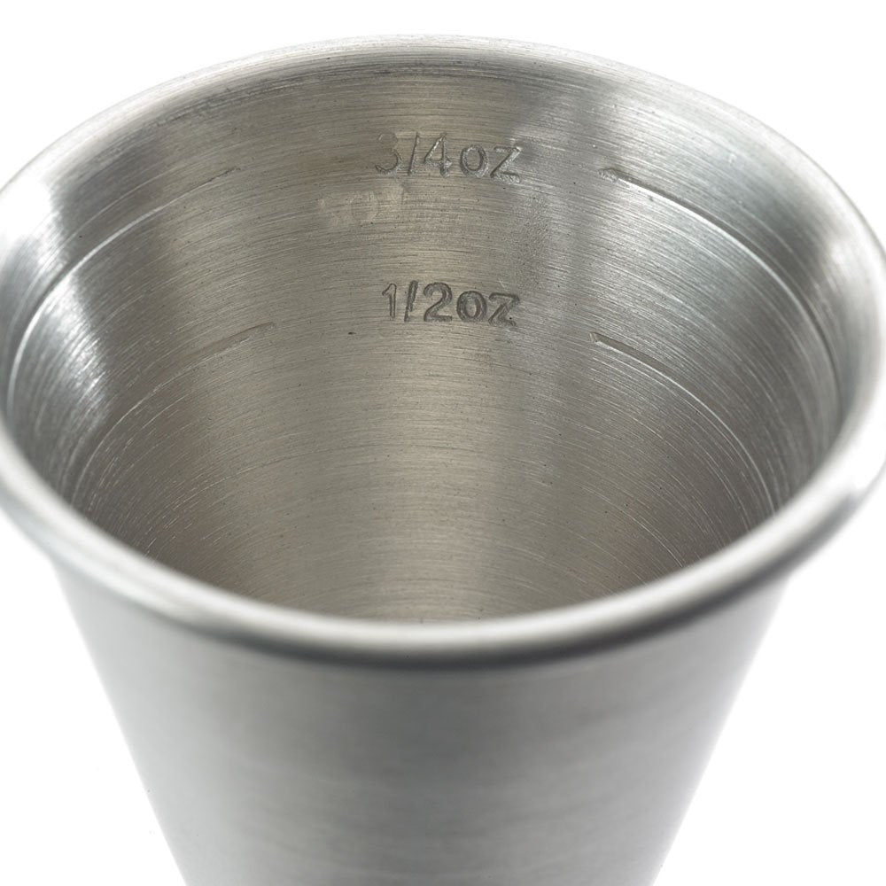 Barfly Japanese Style Jigger in stainless steel for durable daily use.