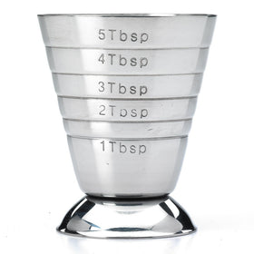 Barfly measuring cup with 5 Tbsp measure for small ingredient precision.