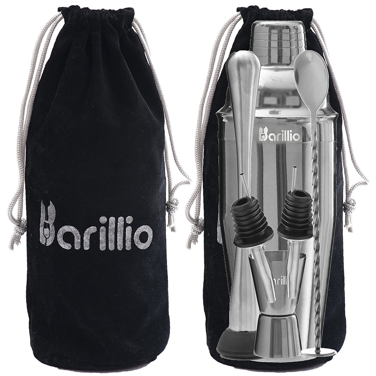 Barillio 24oz SS304 Martini Shaker highlighting rust-proof durability for frequent use.