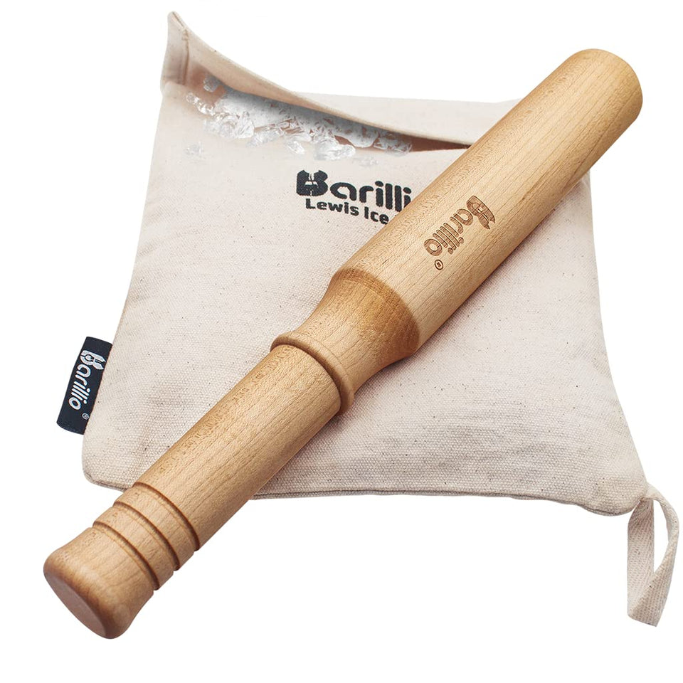 Barillio Big-Shot muddler with wooden handle for smooth muddling and rich flavors.