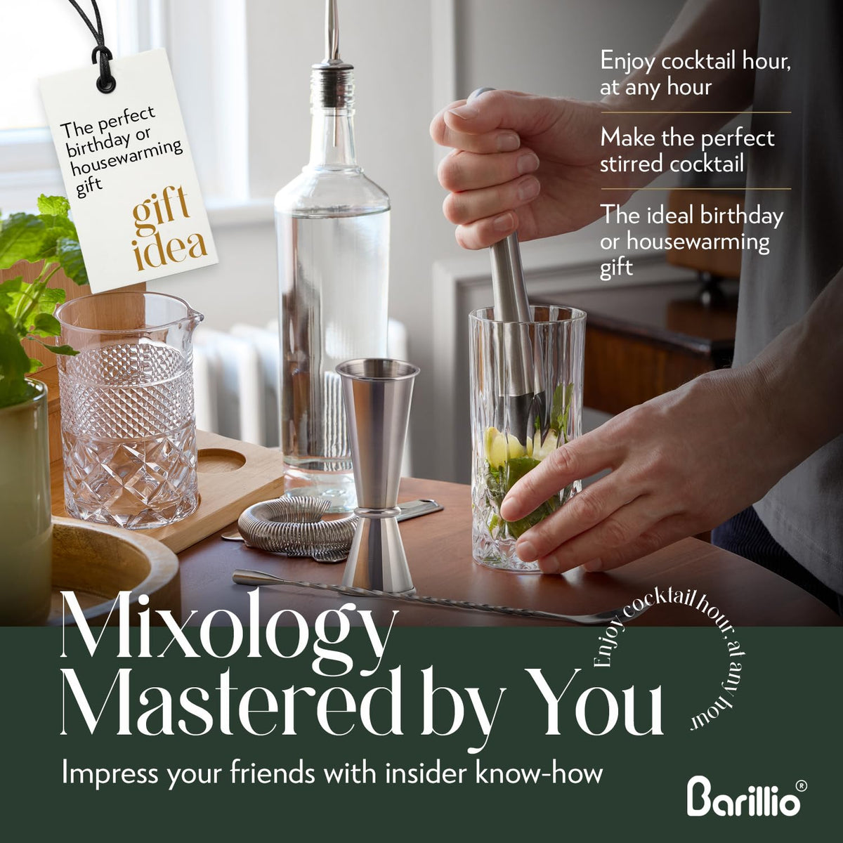 Barillio double jigger for accurate cocktail measurements