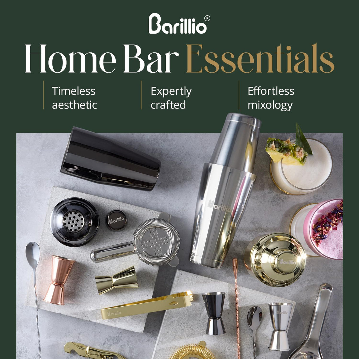 Barillio durable design supports reliable entertaining at home or away.