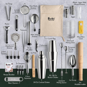 Barillio Pro Edition diamond mixing glass: precise stirring for crafted cocktails.