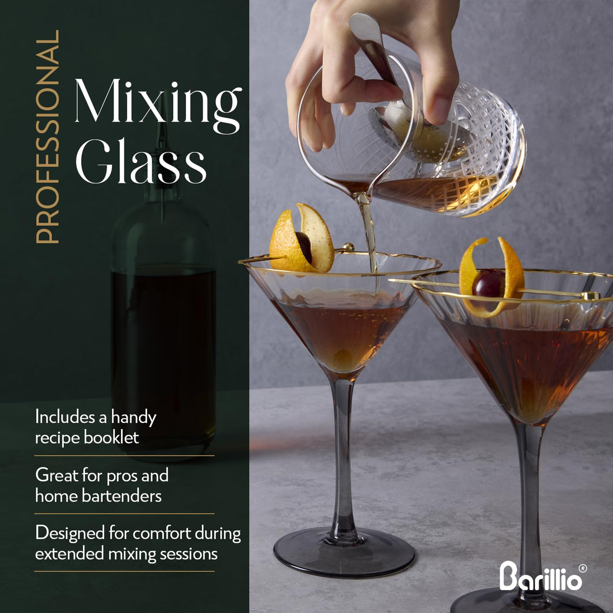 Barillio recipe booklet included with five classic and five modern drinks.