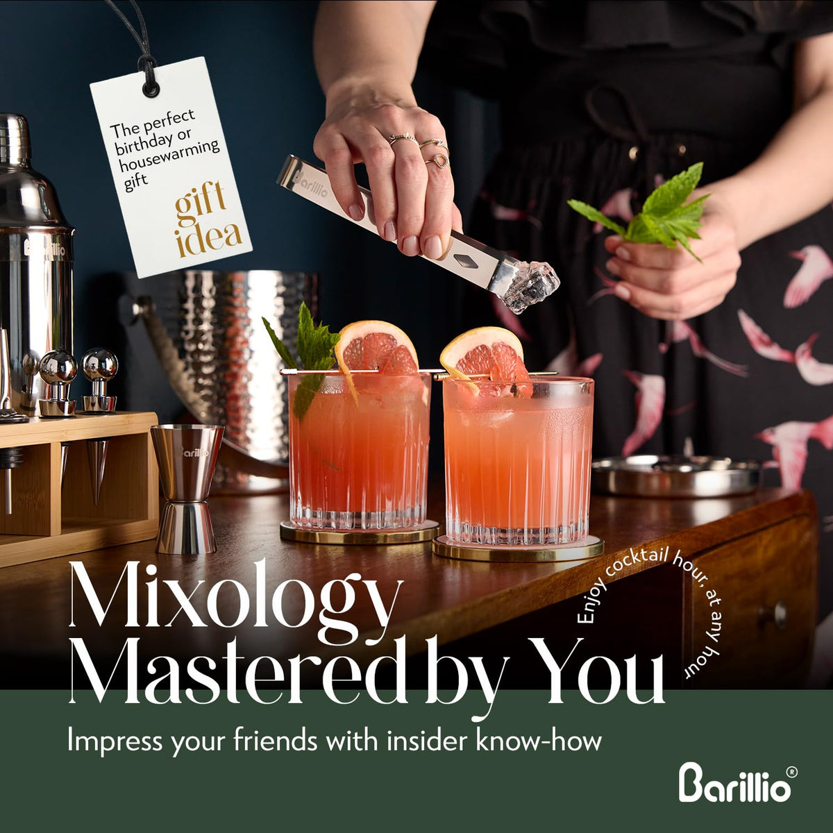 Barillio Rustic Gift Box presents a thoughtful bar set for gifting