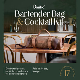 Barillio waxed canvas bar bag highlighting durable, stylish outdoor use.