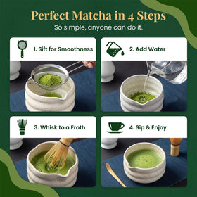 Barista Emperor Matcha Whisk Set cup and bowl for authentic rituals.