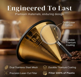 Barista Warrior easy rinse design for smooth brewing.