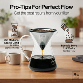 Barista Warrior pour-over brew highlights natural oils and flavor
