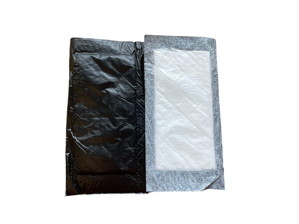 Bark and Lindy absorbent meat pads 4x7 on a foam tray absorb juices for a cleaner presentation