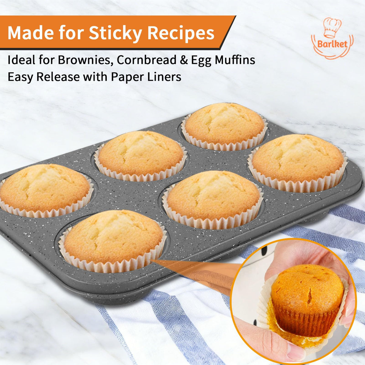 Barlket 2-pack delivers value for baking large batches of muffins and cupcakes