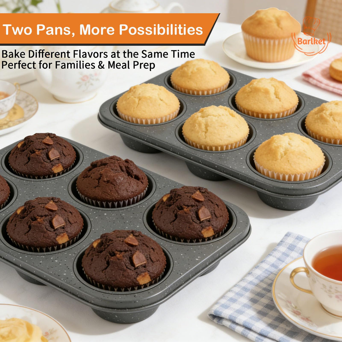 Barlket nonstick carbon steel pan ensures even browning and reliable performance