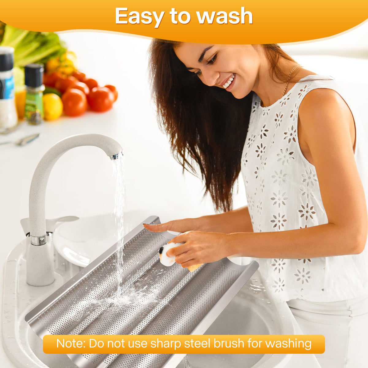 Barlket nonstick surface enables easy release of baked bread