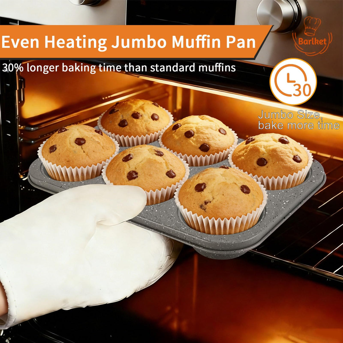 Barlket oven-safe 450°F muffin pan supports savory bites and frittatas