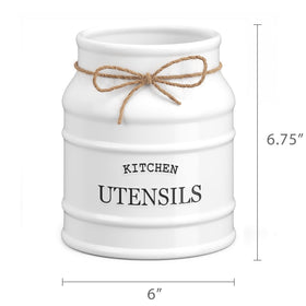 Barnyard Designs countertop ceramic holder on a clean, stable surface