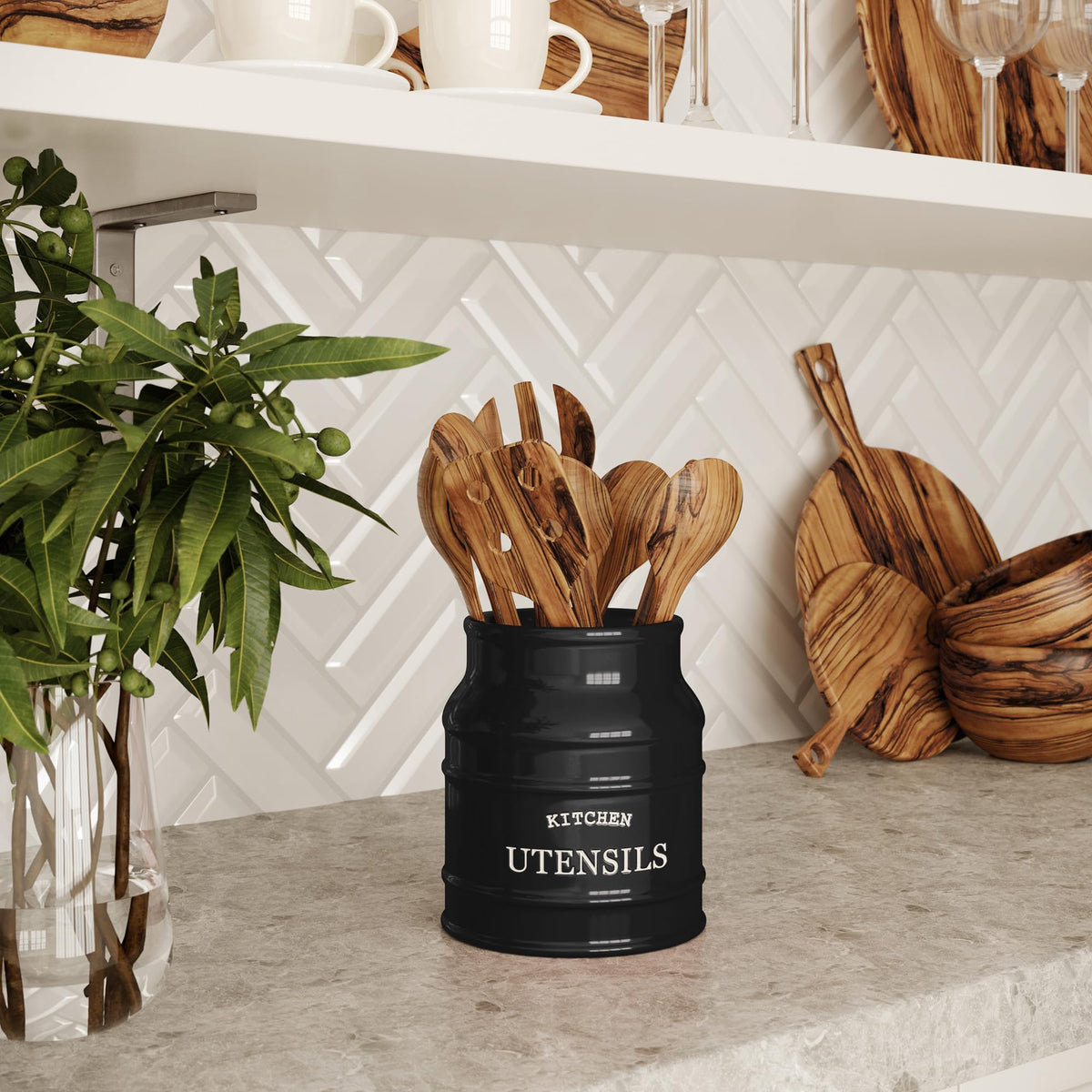 Chic Barnyard Designs holder as a stylish kitchen accent