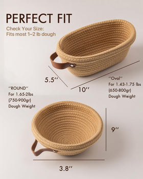 Baroyal Breathable Cotton Rope emphasizes moisture-wicking surface for dough
