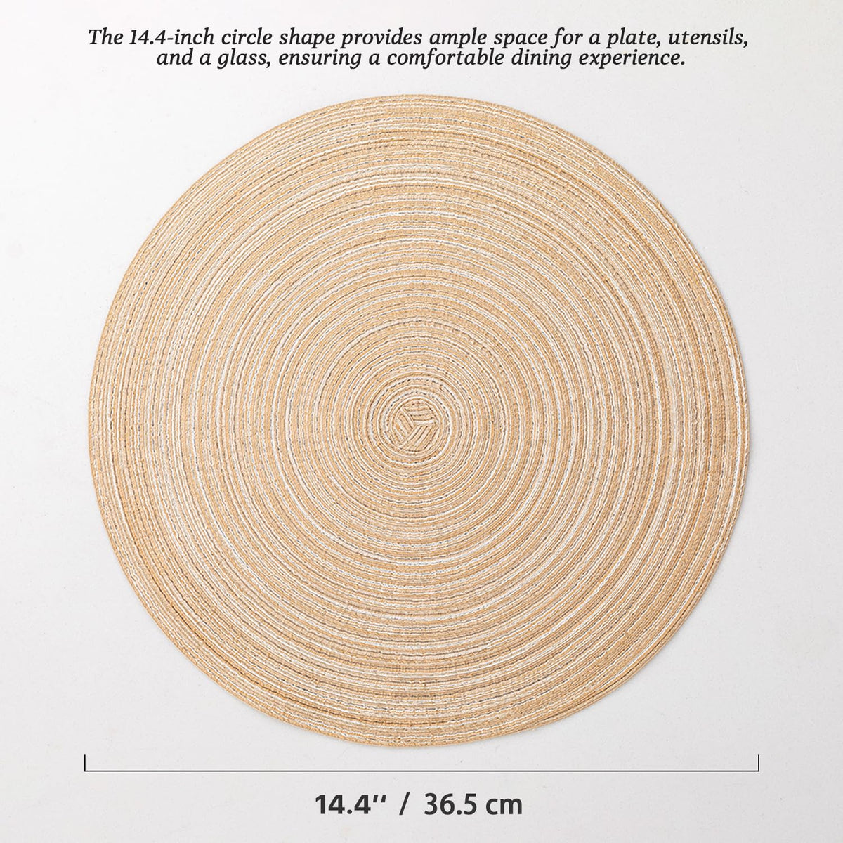 BARoyal round mats shield surfaces from heat during serving.
