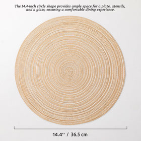 BARoyal round mats shield surfaces from heat during serving.