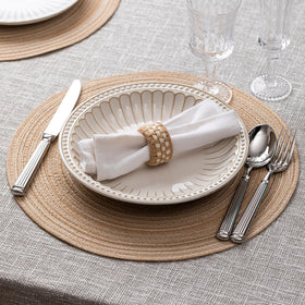 BARoyal placemats blend cotton and polyester for durable, easy-clean dining surfaces.