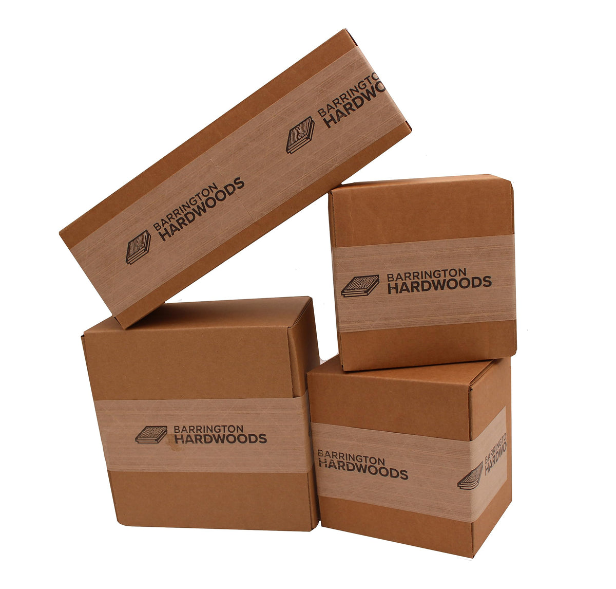 Barrington Hardwoods kiln-dried wood for reduced warping and improved stability.