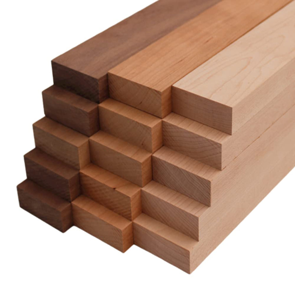 Barrington Hardwoods variety pack walnut-maple-cherry boards closeup grain and texture for kitchen projects