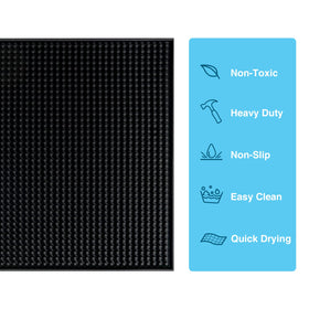 BARsics PVC Bar Service Mat is easy to wipe clean after use.