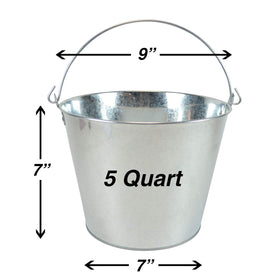 BARsics galvanized pails pack shown on a bar for self-serve beverage service.