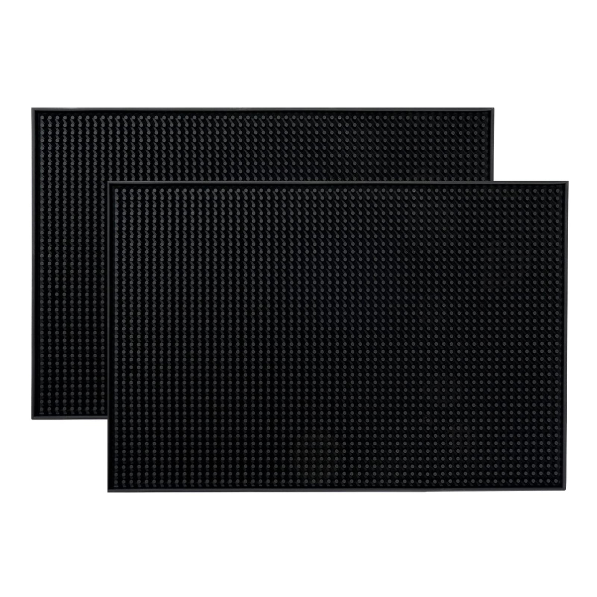 BARsics PVC Bar Service Mat 18x12 inches keeps the counter clean during cocktail prep.