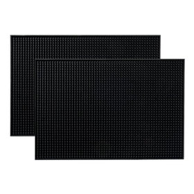 BARsics PVC Bar Service Mat 18x12 inches keeps the counter clean during cocktail prep.