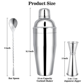 BARsics leak-proof shaker design ensures mess-free mixing anywhere.