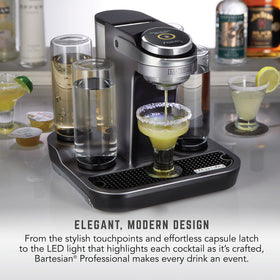 Bartesian bottle lock system keeps bottles secured during parties.