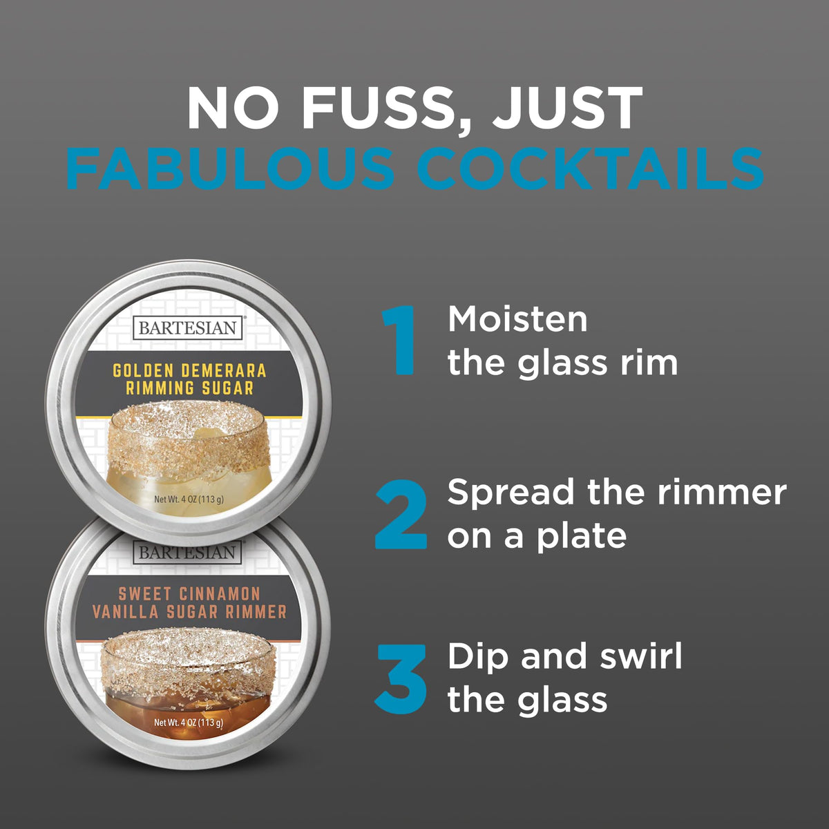 Bartesian gimlet cosmopolitan rim-ready glass adds sophisticated home-bar appeal