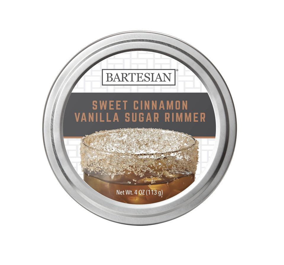 Bartesian Sweet Cinnamon Vanilla Sugar Rimmer edge coating enhances dessert cocktails.