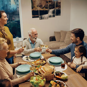 BARTHKIT six-piece placemat set ideal for family dinners and gatherings