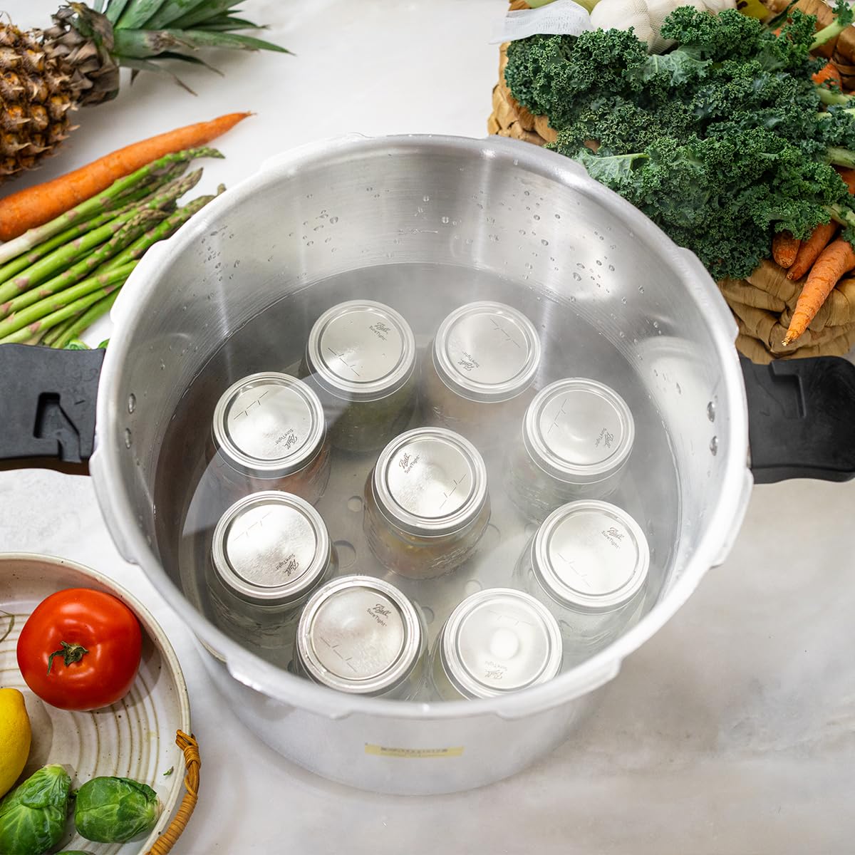 Barton's boiling-water canning demo shows versatile preservation for fruits and jams.